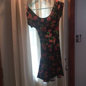 Floral print mini dress